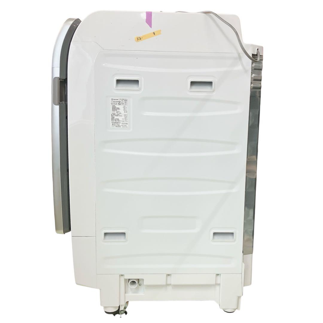 5897 ドラム式洗濯機 シャープ ES-X12C-SL クリスタルシルバー