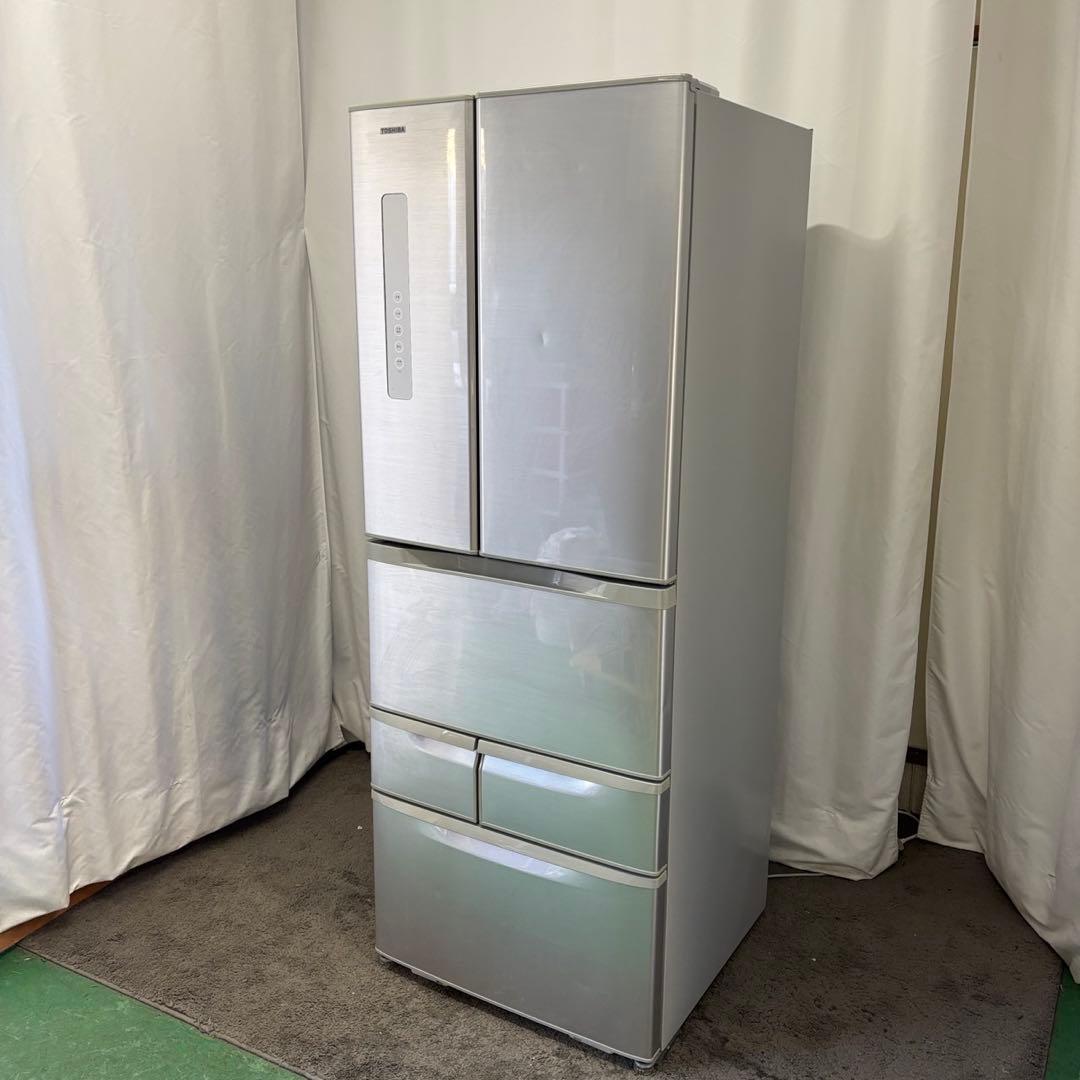 973a⭕️冷蔵庫　東芝　500-600ℓ　フレンチドア　ベジータ　設置無料　安い