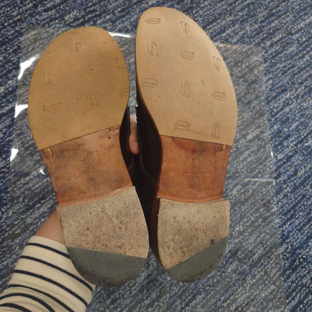 パドローネ　ブラックレザー ワークブーツ