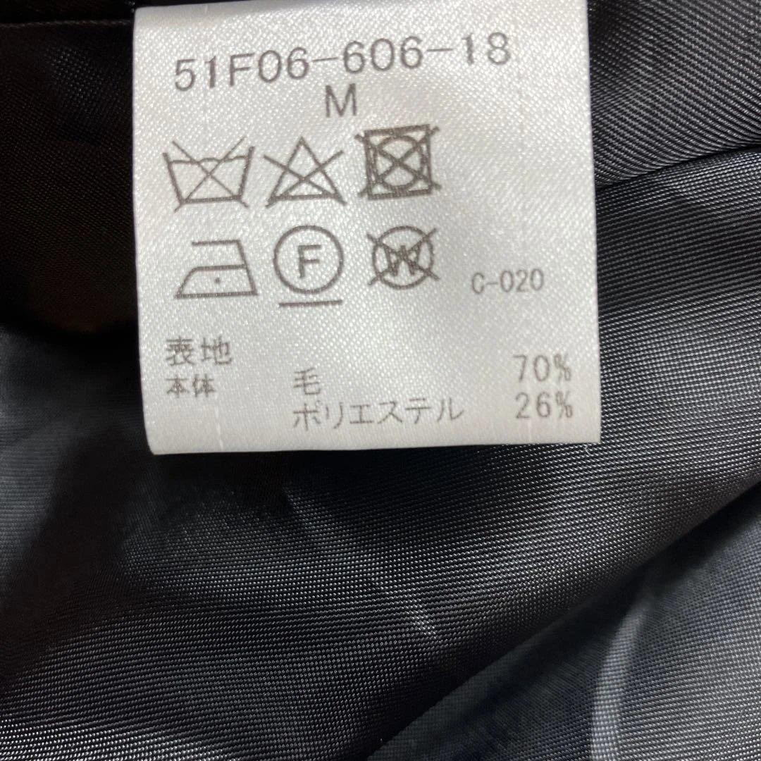 未使用級 ブラックレーベルクレストブリッジ ウールコート チェック柄 赤 M