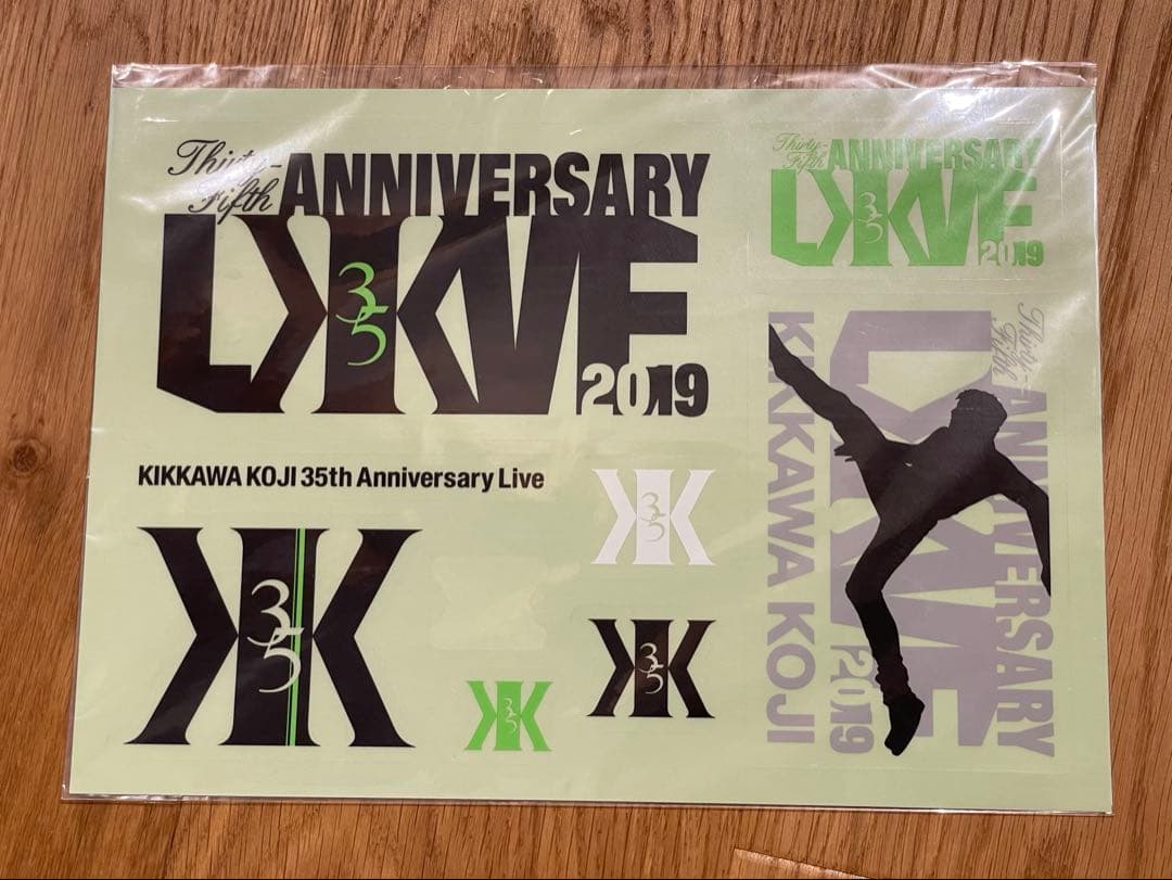 吉川晃司　サイン色紙　ステッカー　セット