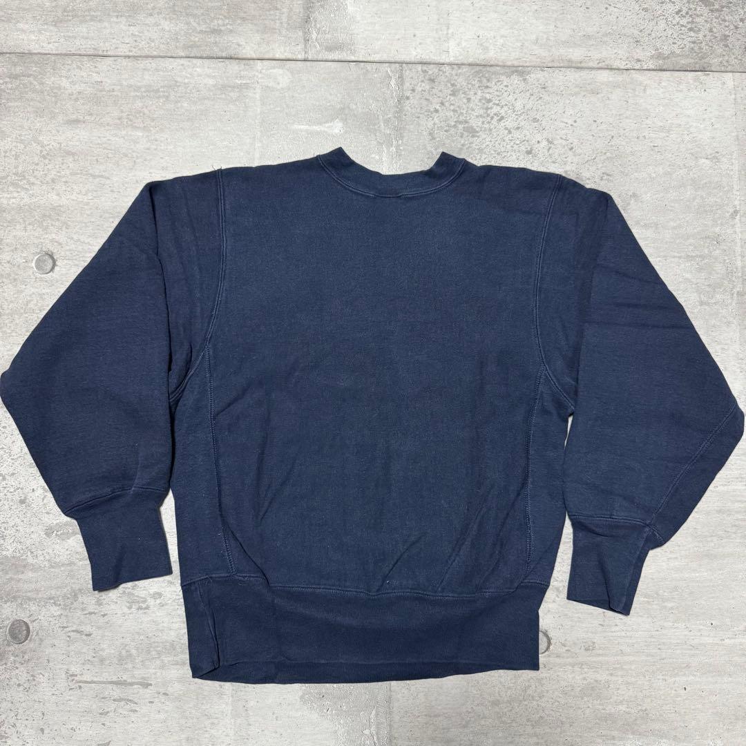 80s USA製 champion リバースウィーブ ネイビー トリコタグ 企業