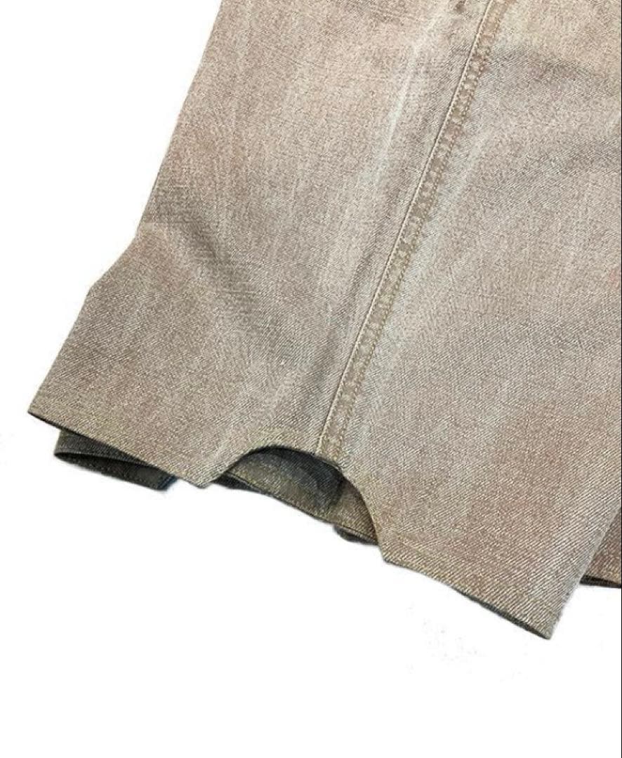 シャネル CHANEL デニムショーツ ハーフパンツ 38 ベージュ イタリア製