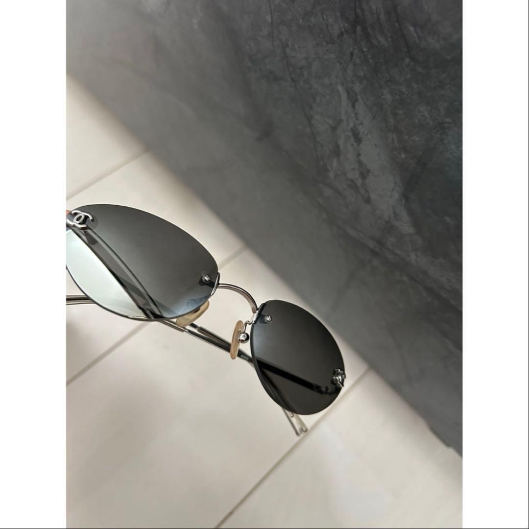⭐️24時間タイムセール⭐️CHANEL シルバー サングラス 4003 シャネル