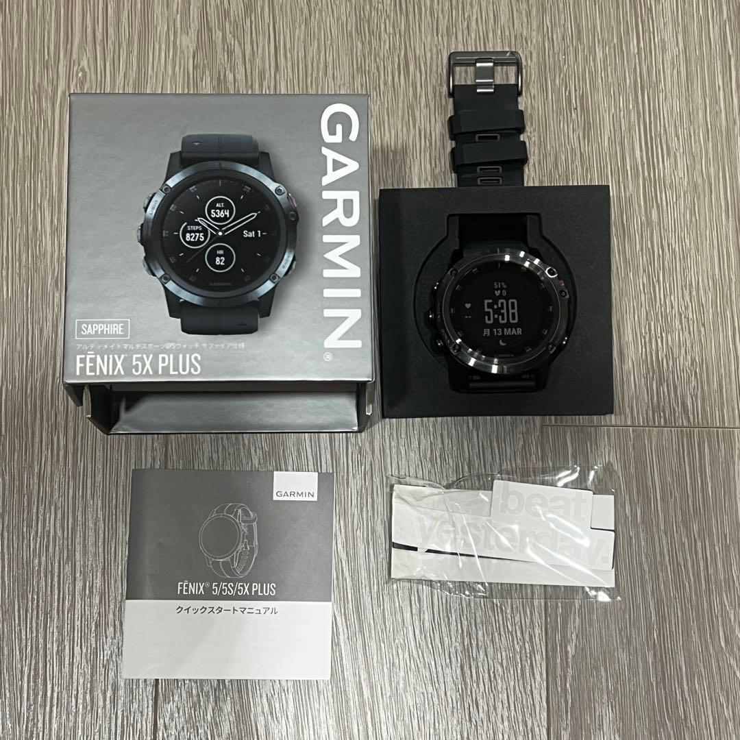 【バンド新品】GARMIN FENIX 5X PLUS サファイア