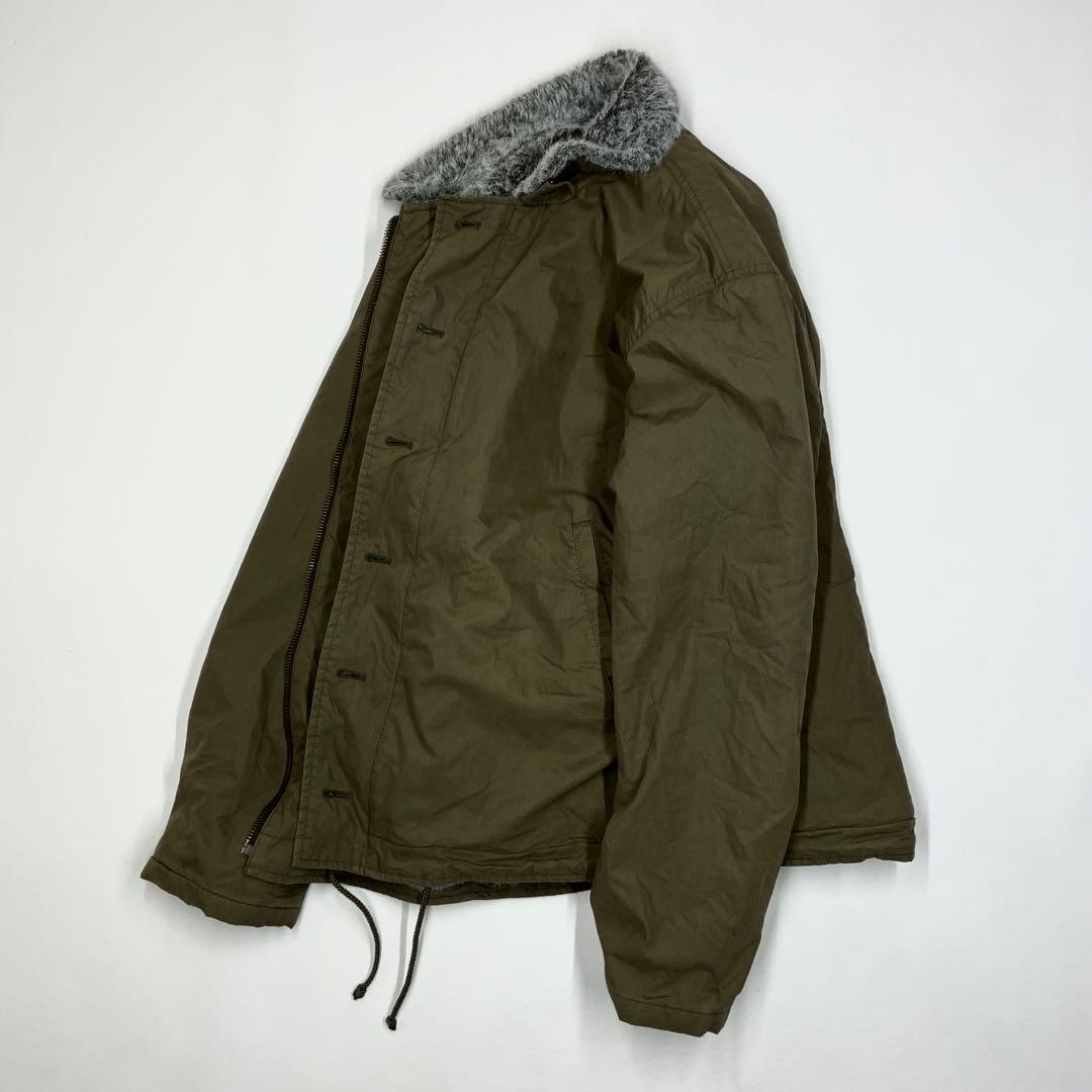アルファインダストリーズ N-1 デッキジャケット L アメリカ軍 ファー 古着