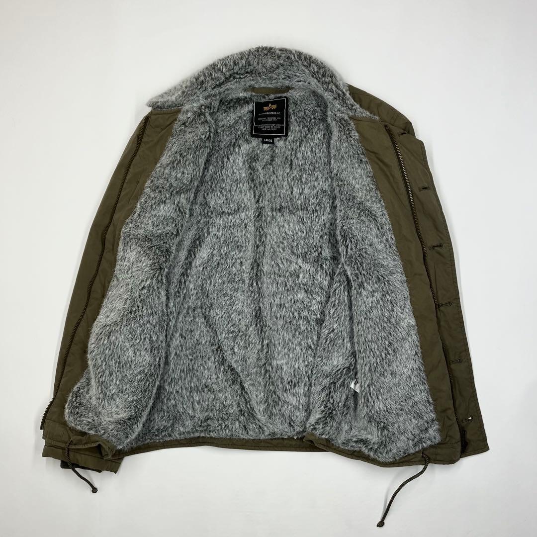 アルファインダストリーズ N-1 デッキジャケット L アメリカ軍 ファー 古着