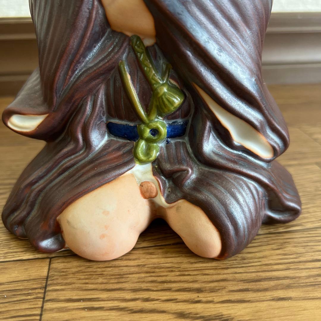 昭和レトロ 陶器製 仙台四郎 幸福を呼ぶ 福の神 縁起物 商売繁盛 招福 置物