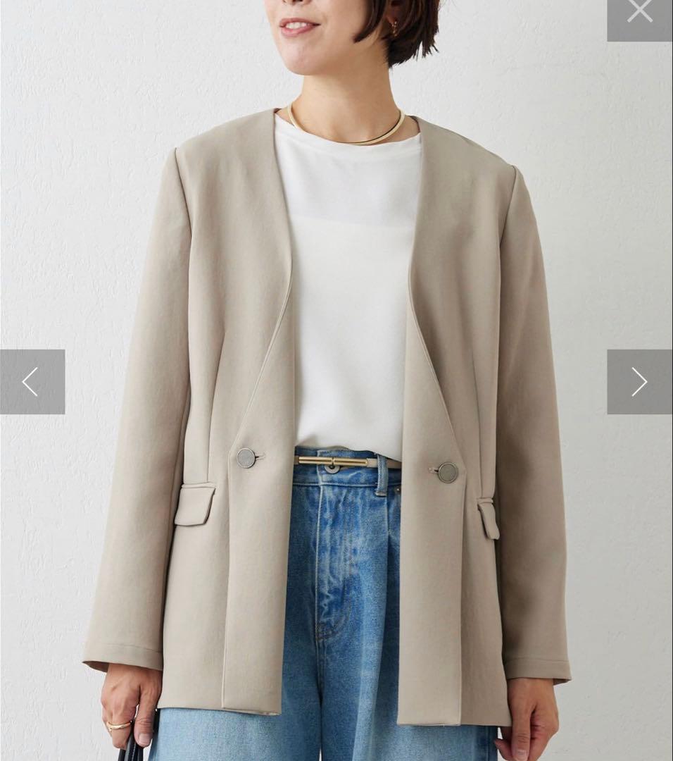 ガリャルダガランテ　ジャージージャケットグレージュ