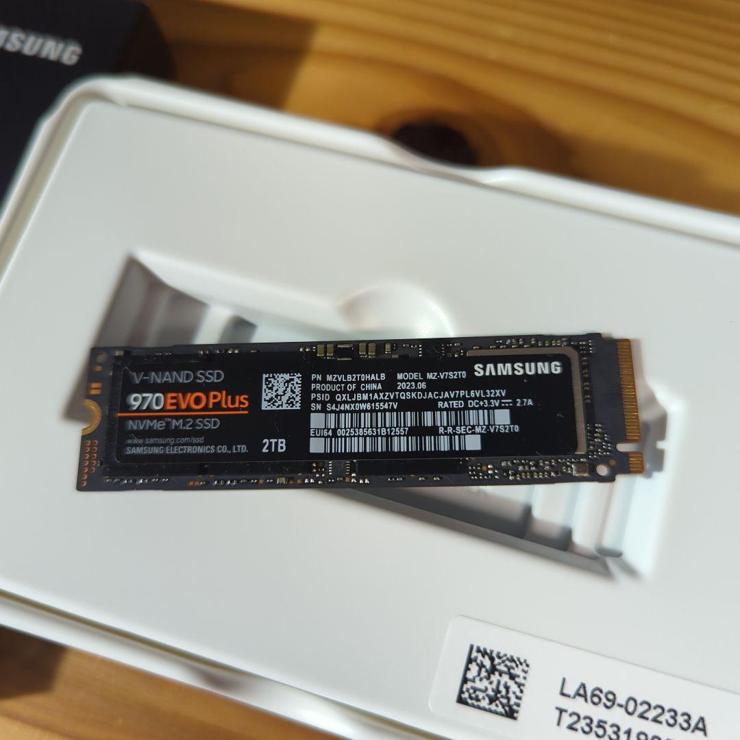 内蔵型SSD Samsung SSD 970 EVO Plus 2TB