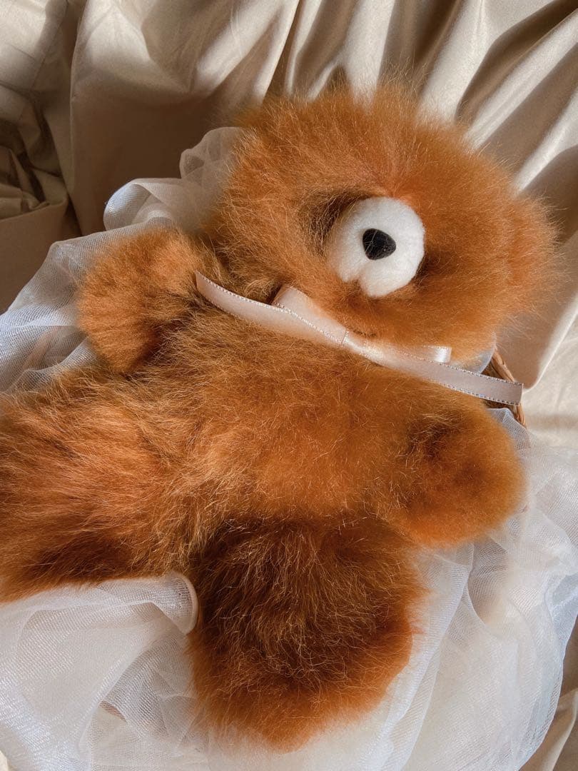 ふわふわアルパカテディベア (ペルー直輸入) ココア