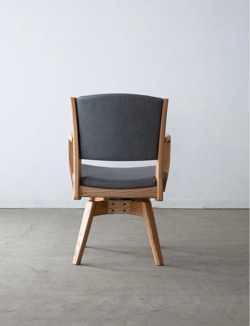 回転チェア　オーク材