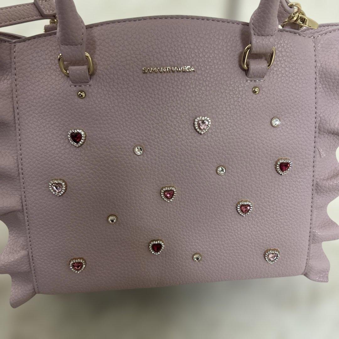 【美品】SAMANTHAVEGA 2way ビジューフラッター 小　ハート