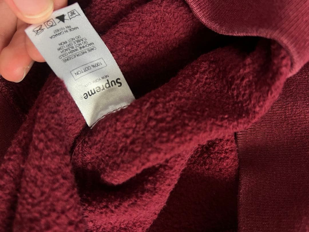 y*d様 Supreme ワインレッド　バーガンディ スウェット プリント付き