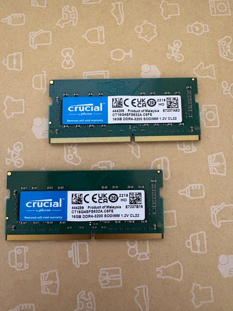 Crucial 16GB×2 DDR4-3200 SO-DIMM 32GB