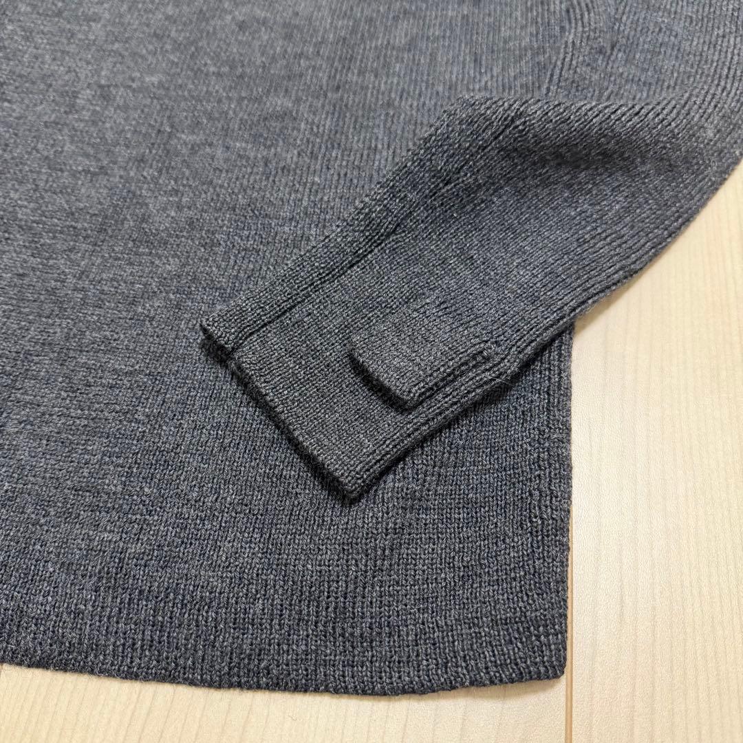 LIMI feu リミフゥ フード付き モンキーニット ウール100% S