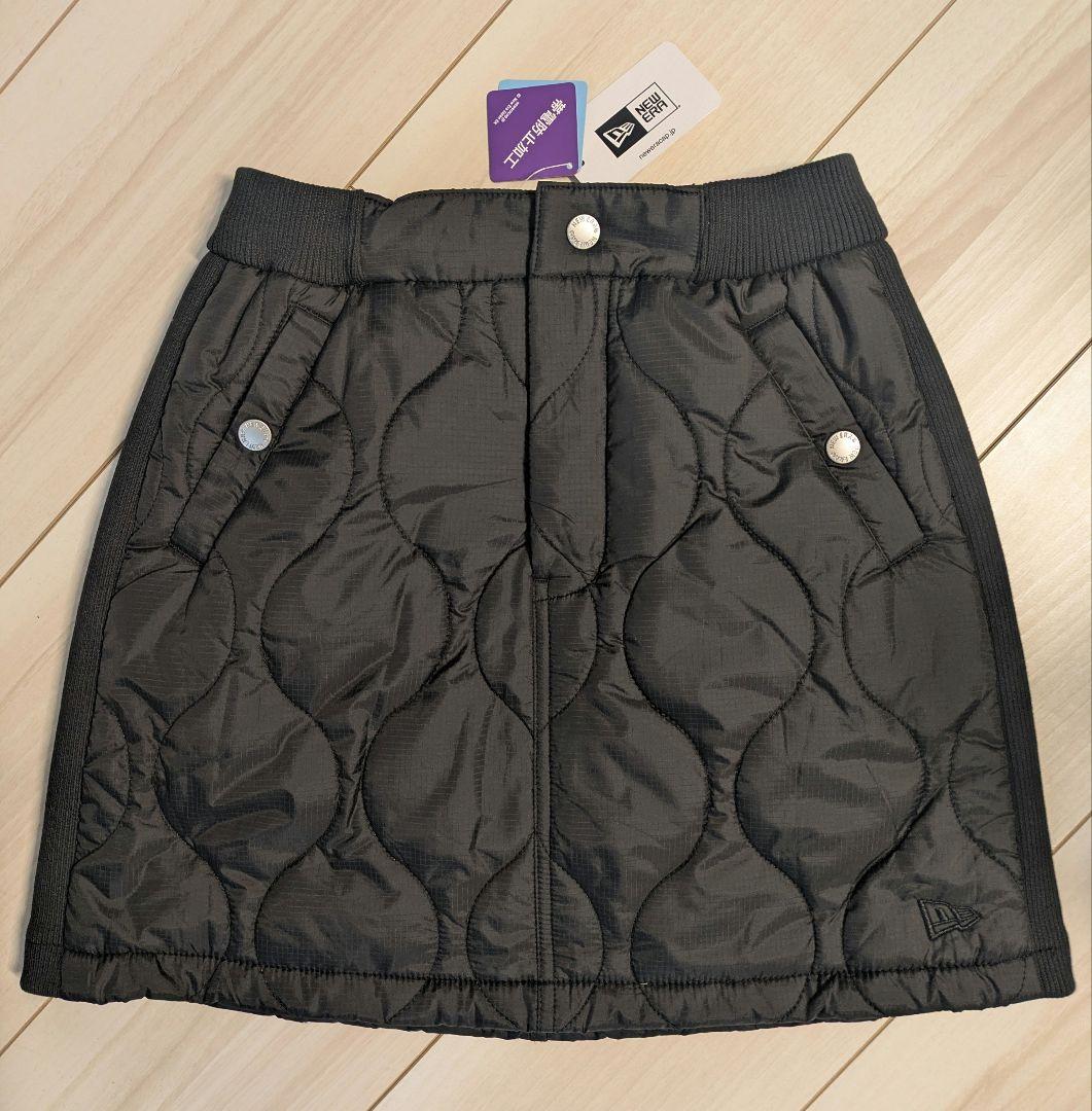 【新品未使用】New Era ブラック キルティングスカート　ゴルフウェア