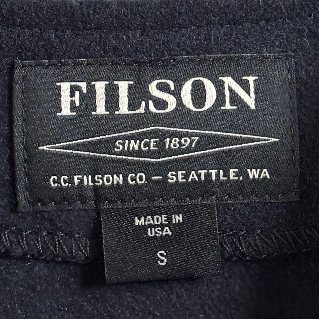 未使用級 USA製 フィルソン マッキーノウールベスト S ネイビー 現行品