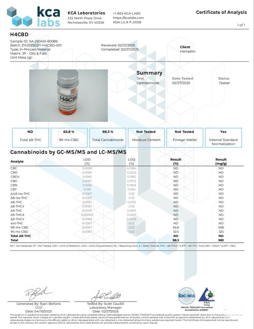 らむちゃん　H4CBD原料　ディスティレート　10g