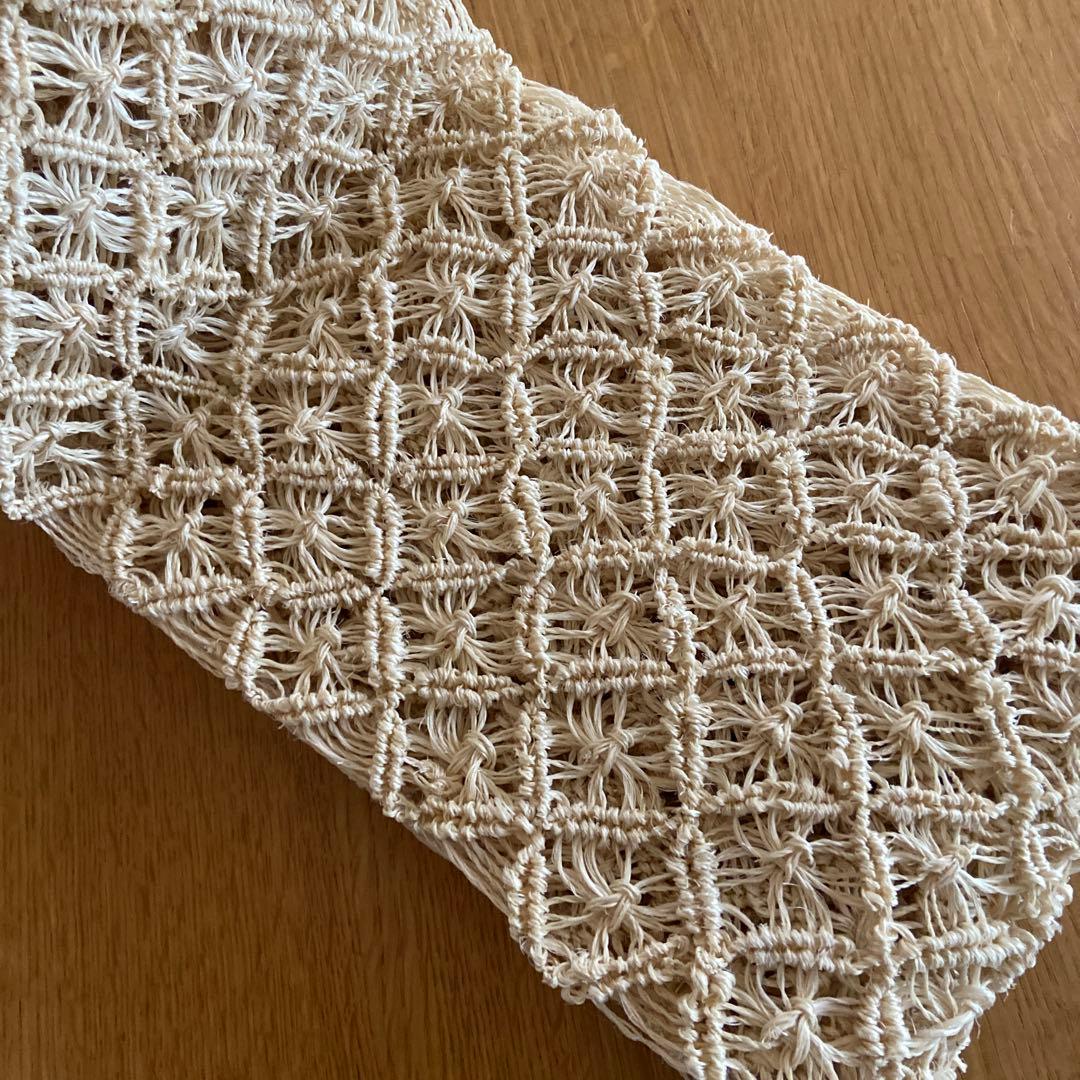 7/6まで　週末セール中　新品　菱屋カレンブロッソ　アバカ半幅帯　芭蕉布