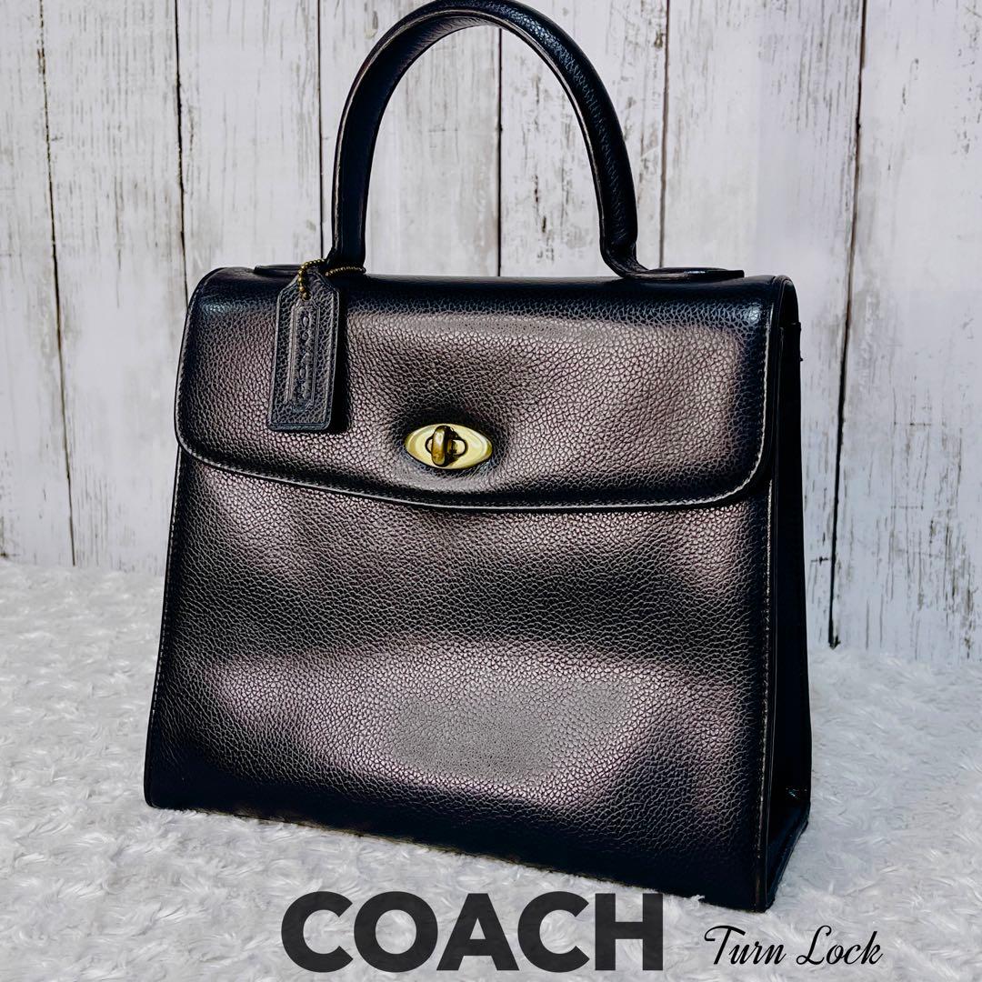 美品 OLD COACH オールドコーチ マディソン ターンロック 黒