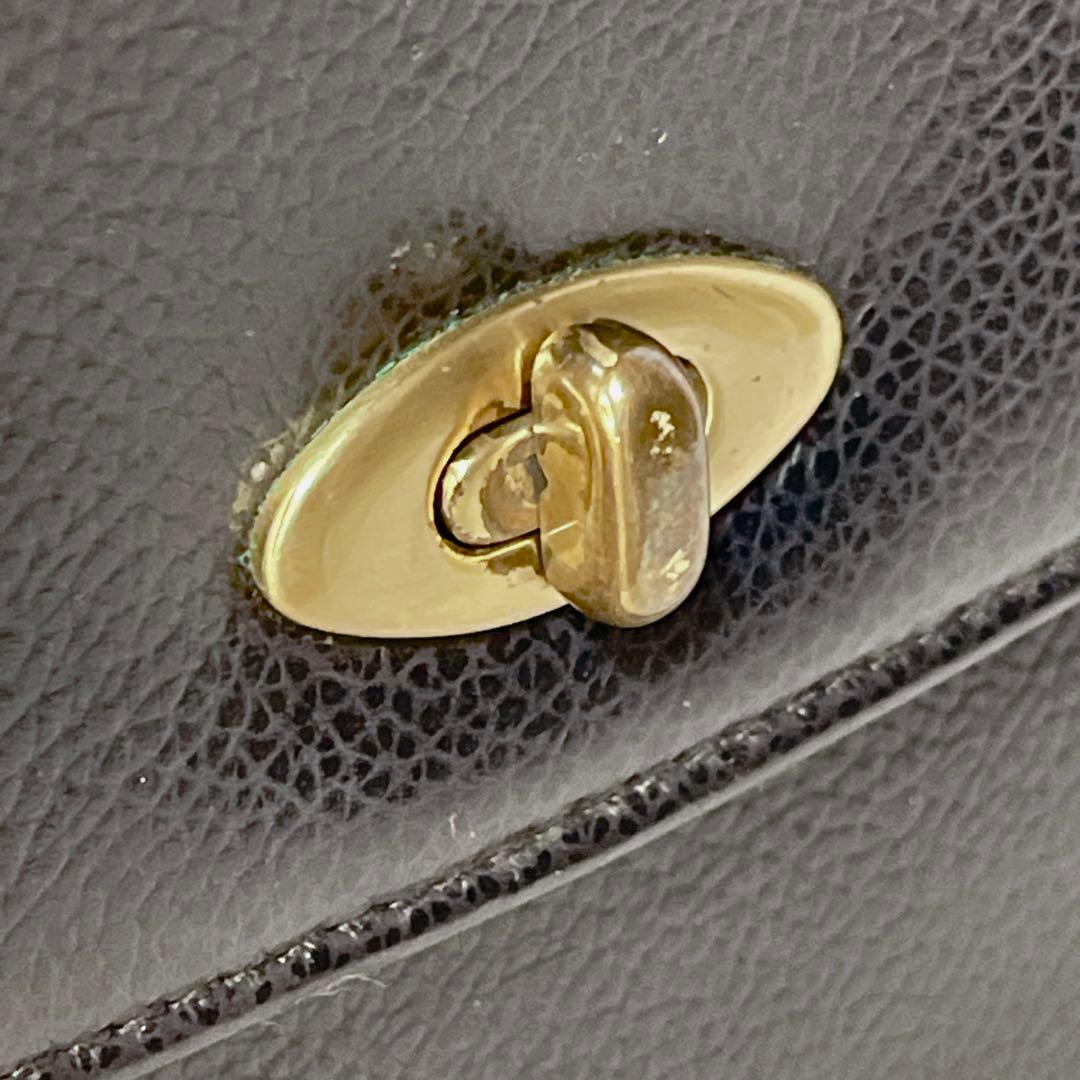 美品 OLD COACH オールドコーチ マディソン ターンロック 黒