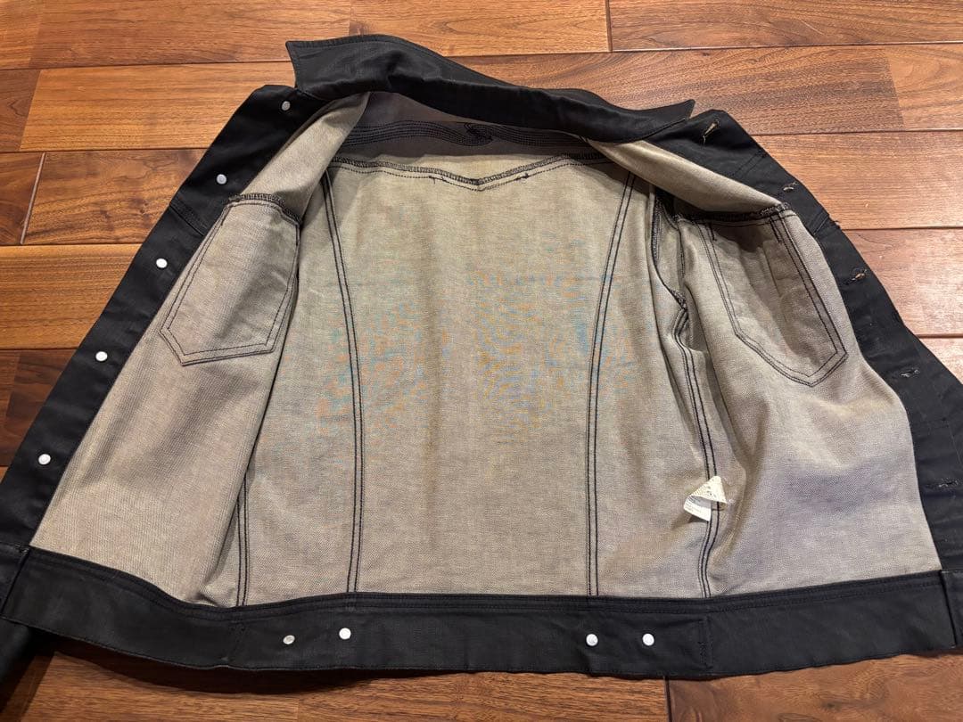 ヌーディージーンズ　デニムジャケット　ブラック Nudie Jeans Sサイズ