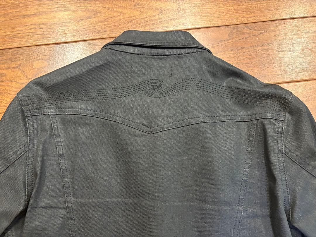 ヌーディージーンズ　デニムジャケット　ブラック Nudie Jeans Sサイズ