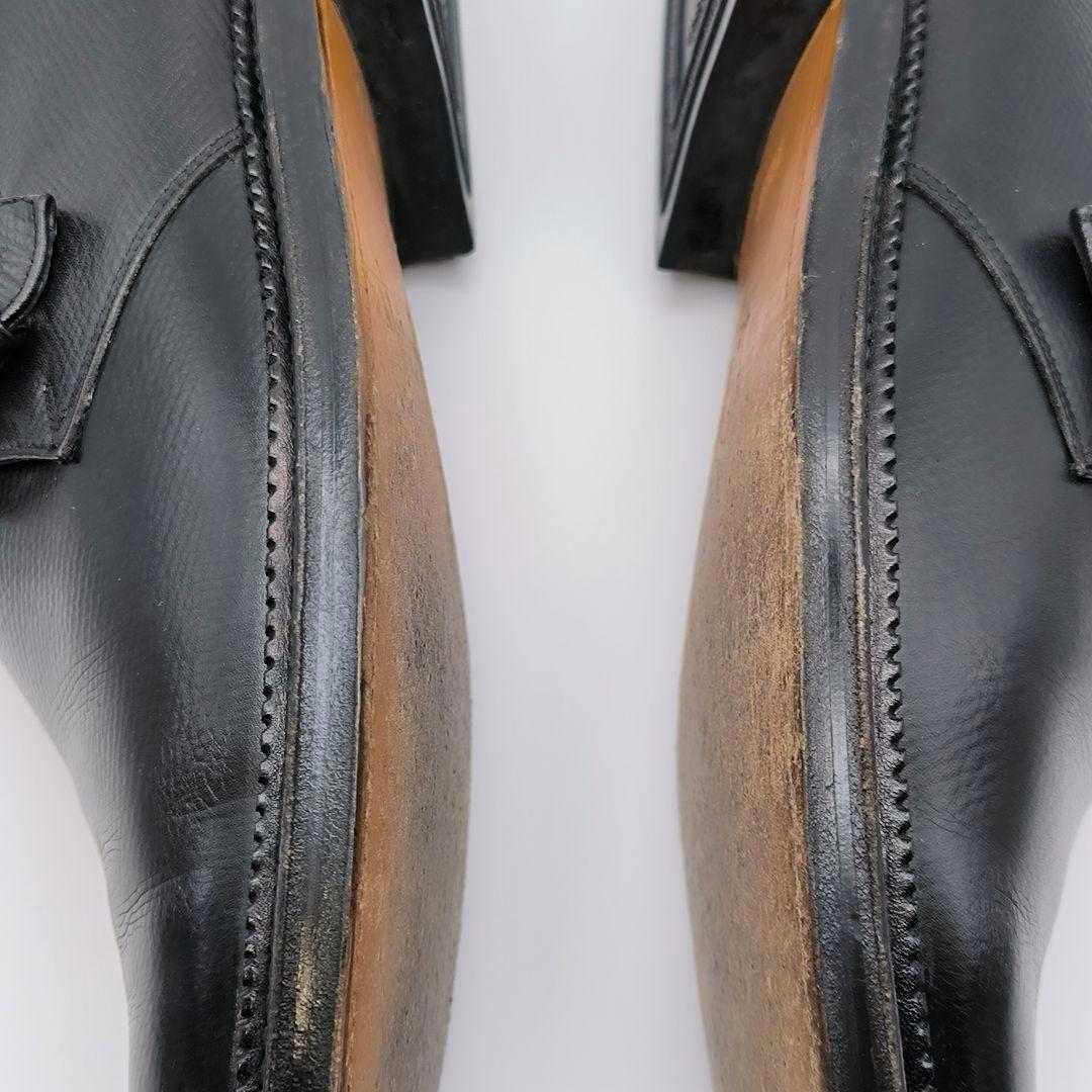 極美品 リーガル 25.5cm 2E ブラック 黒 モンクストラップ ブラック