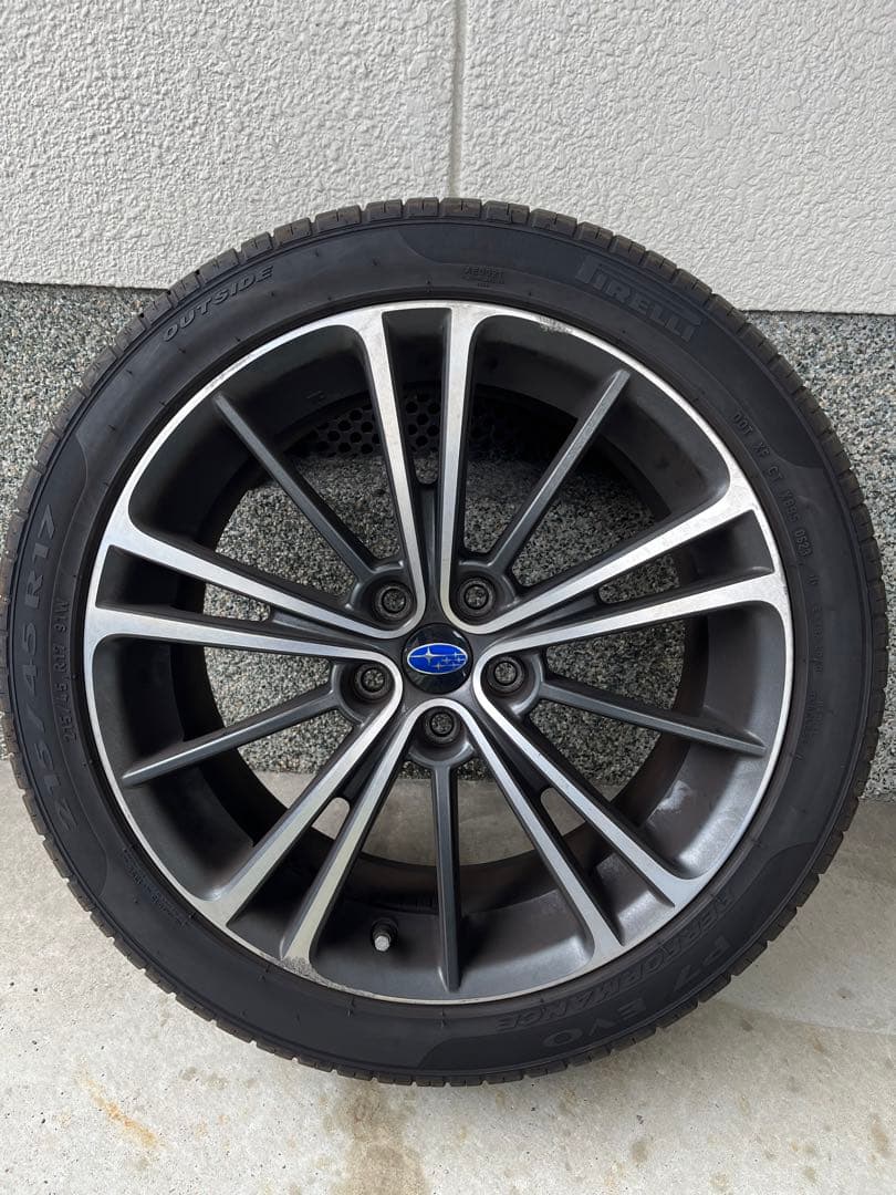 【引取歓迎】BRZ ZC6 純正17インチ ピレリP7EVO 215/45R17
