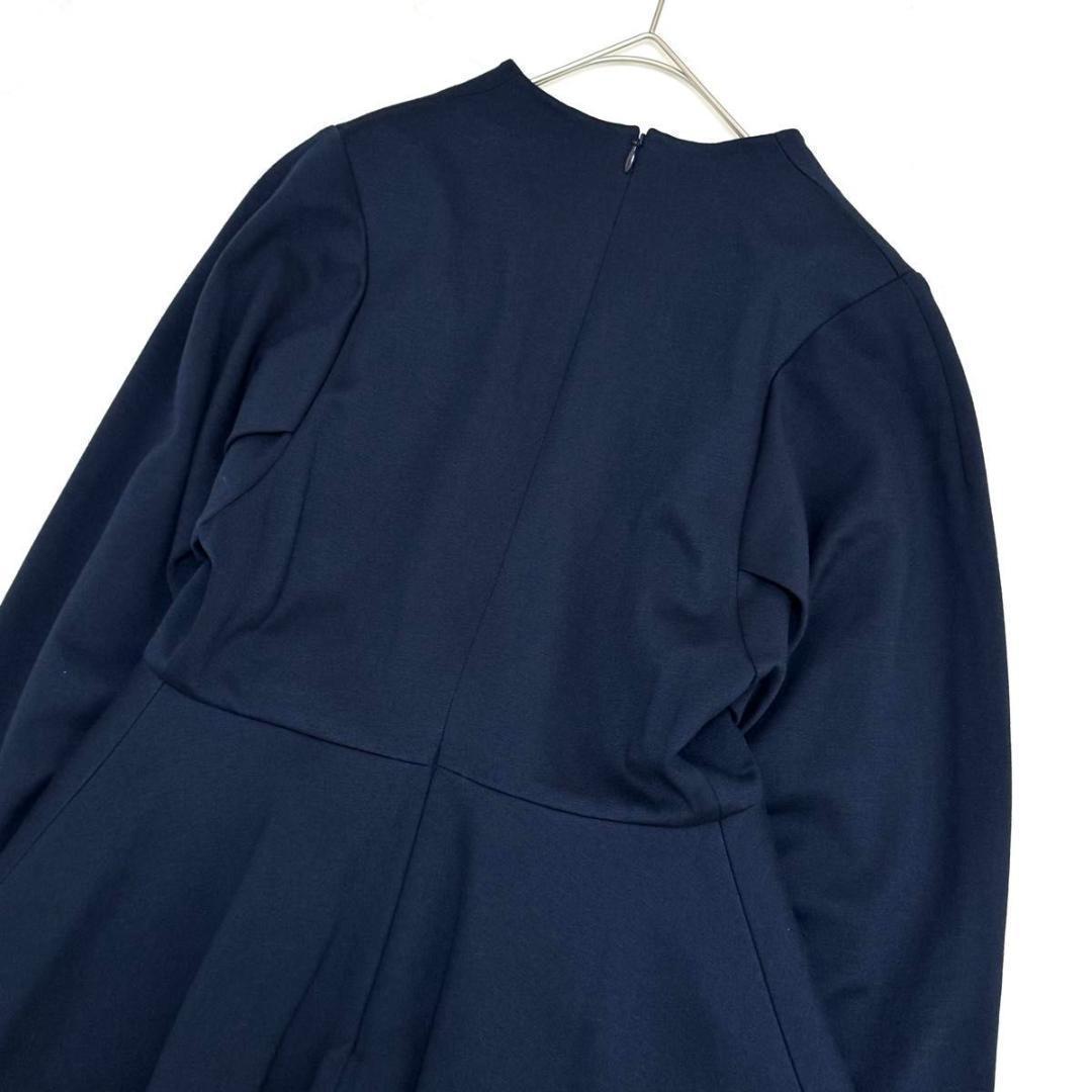 sss マメ クロゴウチ ペプラム ジャージーワンピース オケージョン