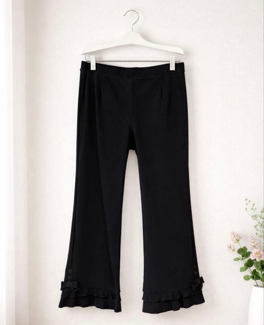 '25AWスーパービューティー　春に✨裾レースハイテンションパンツ　44