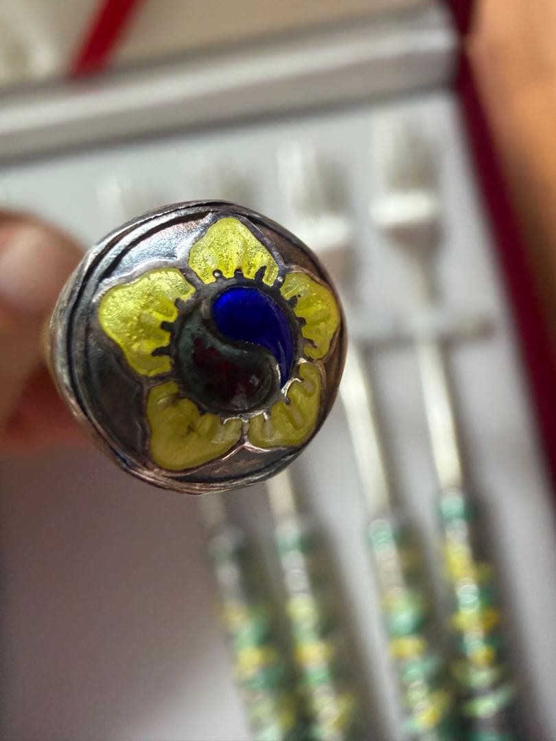 韓国製銀のカトラリーセット