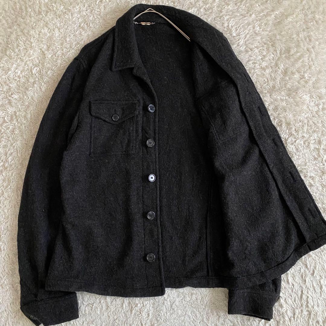 XL相当 ドルチェ&ガッバーナ カバーオール 比翼 ウール グレー イタリア製