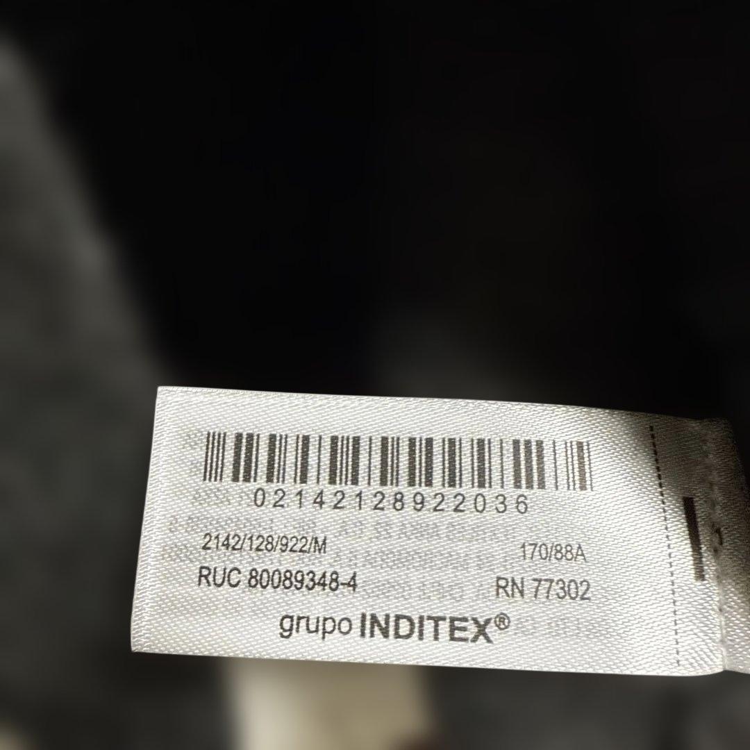 ZARAポプリンコンビニットジャケット ダークグレー　Mサイズ