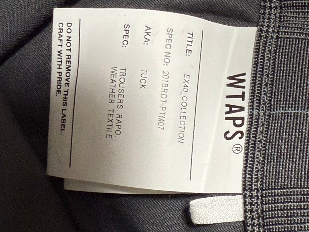 WTAPS TUCK TROUSERS トラウザーズパンツ