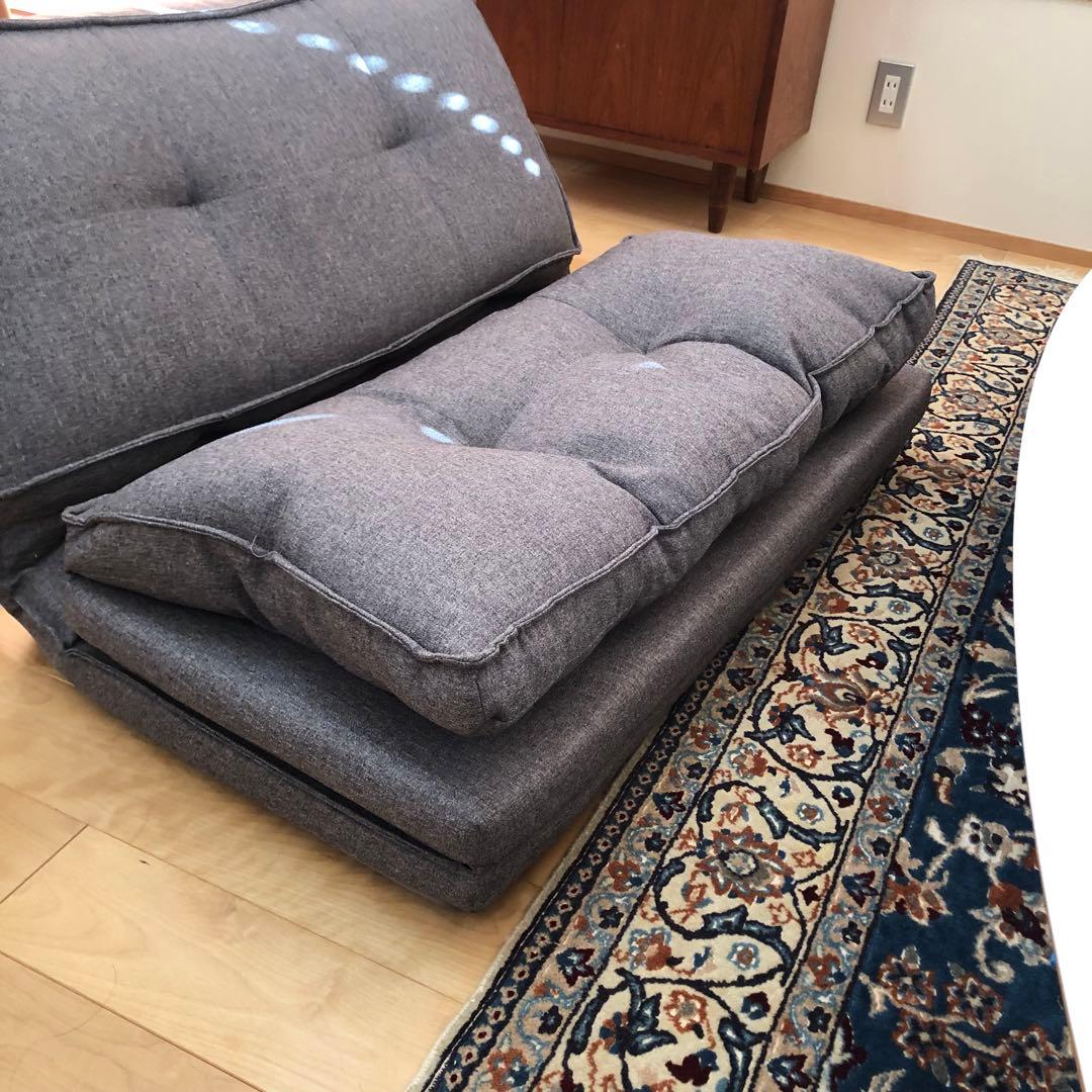 ニトリ カジュアルソファキッド3 GY