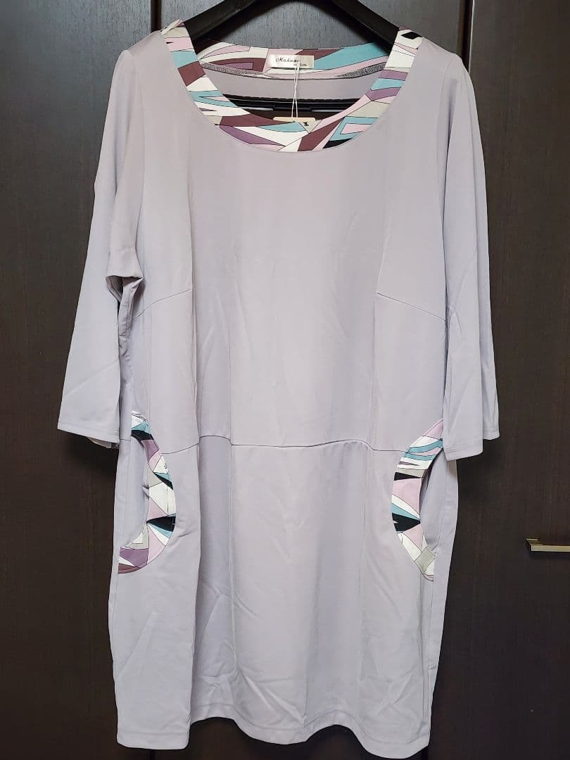 Makana na Kathy 薄紫 五分袖チュニック