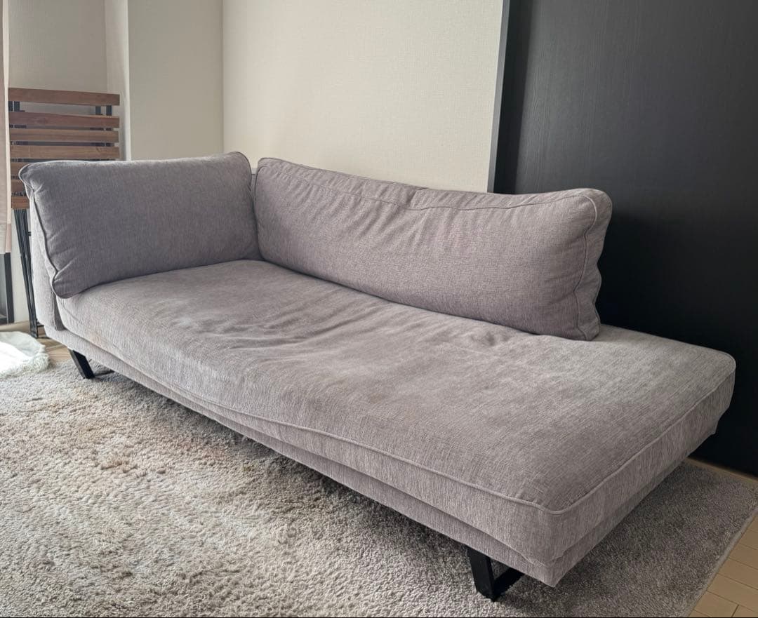 【希少】マスターウォール クラウドソファ 片肘 幅185cm ヘタリあり