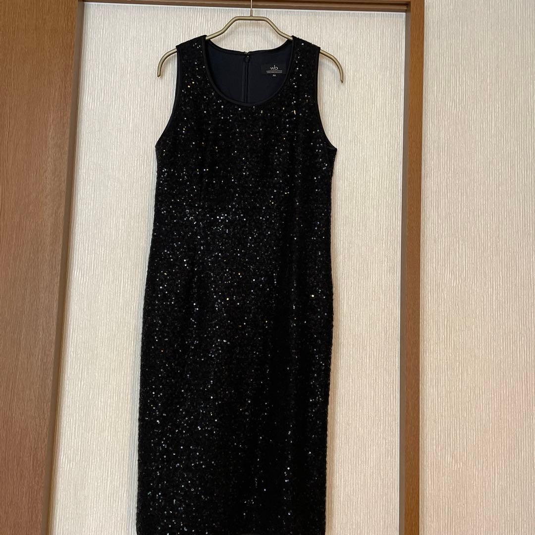 Wb スパンコールが素敵なフォーマルワンピースとジャケット　40