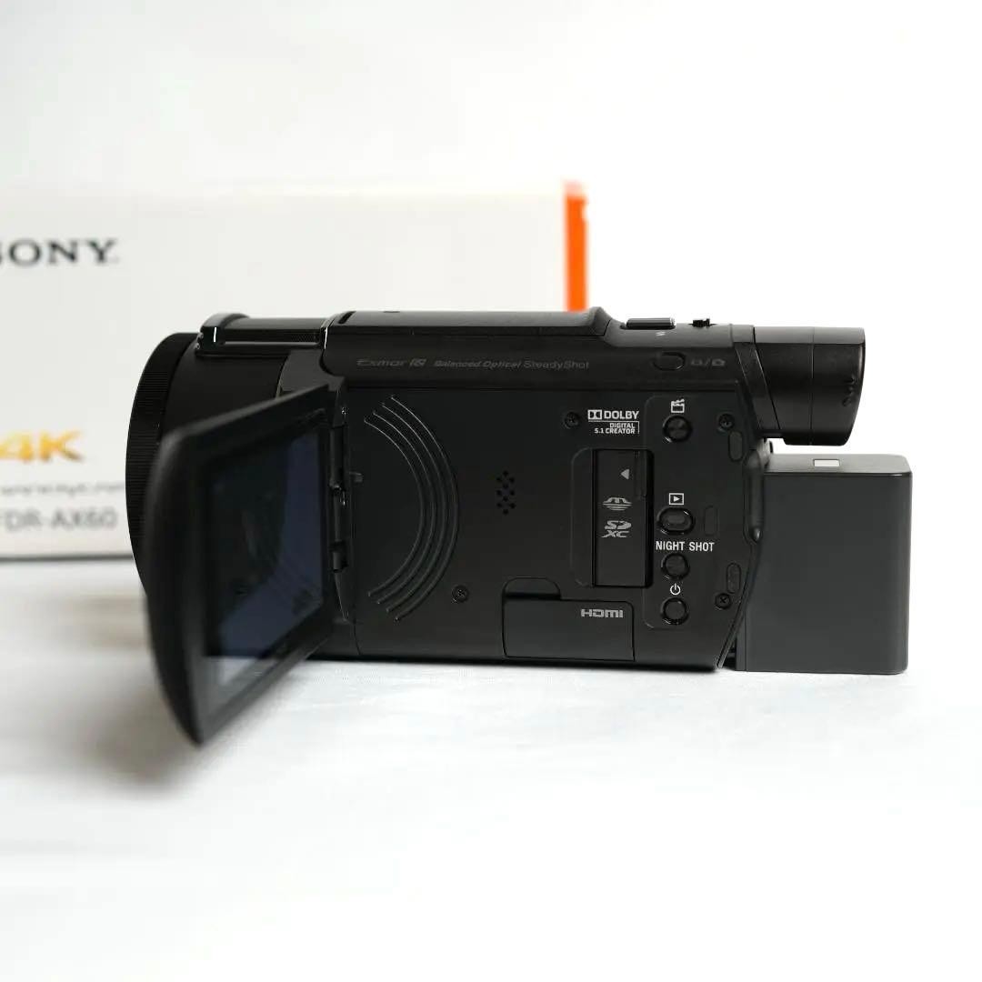 追加バッテリー&付属品あり 美品 FDR-AX60 SONY 4K ビデオカメラ
