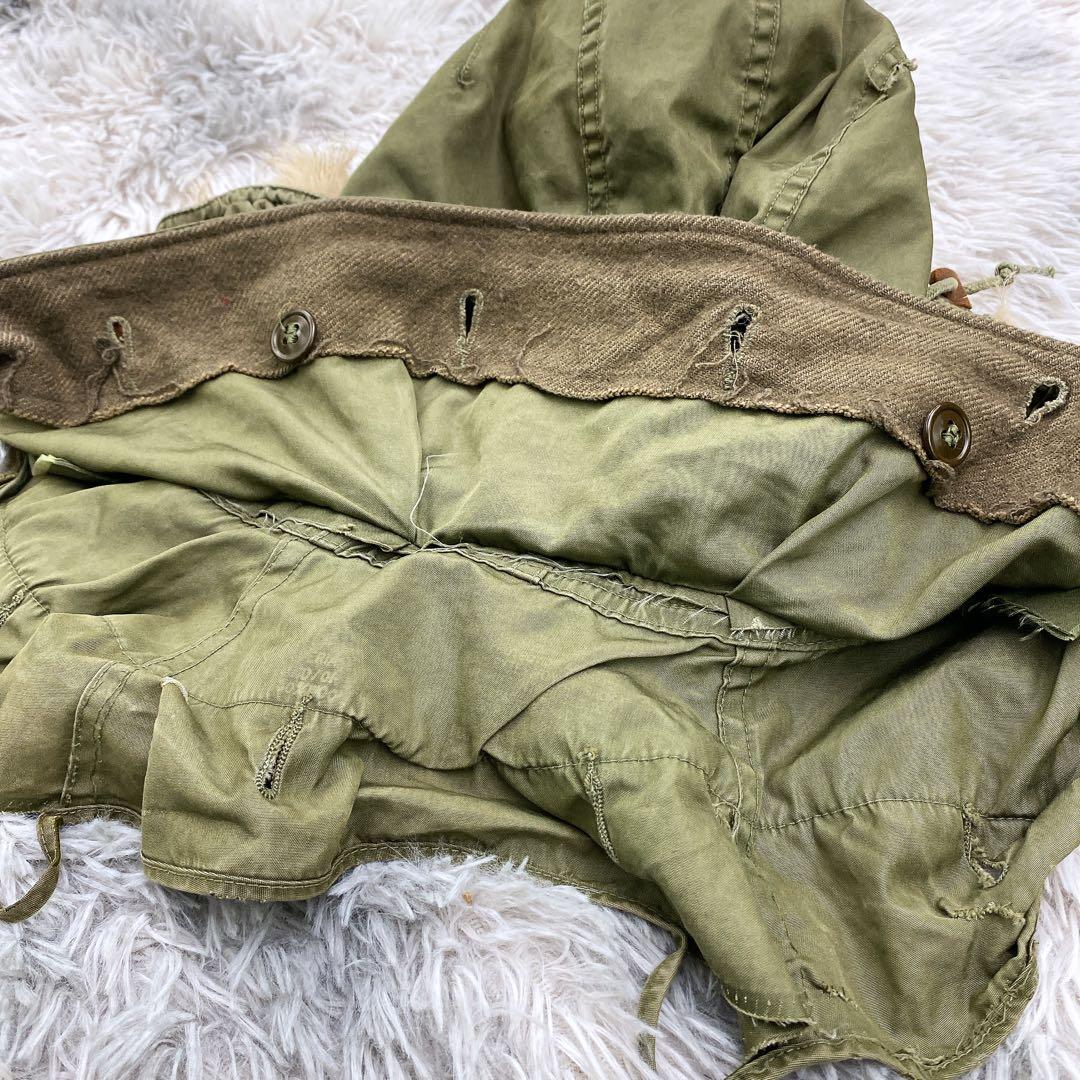 50s 米海兵隊 実物 M51 フィッシュテール コヨーテファーフード USMC