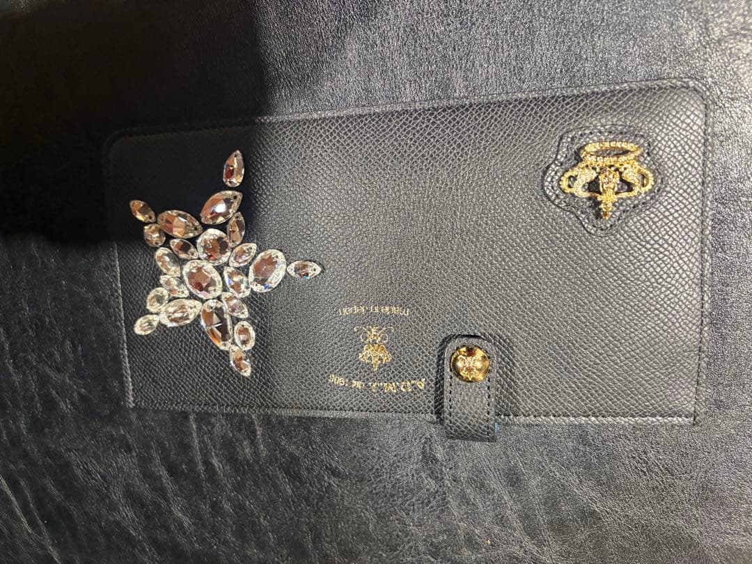 新品未使用 ADMJ　スワロ　スリムウォレット スタービジュー ダイヤ クラウン