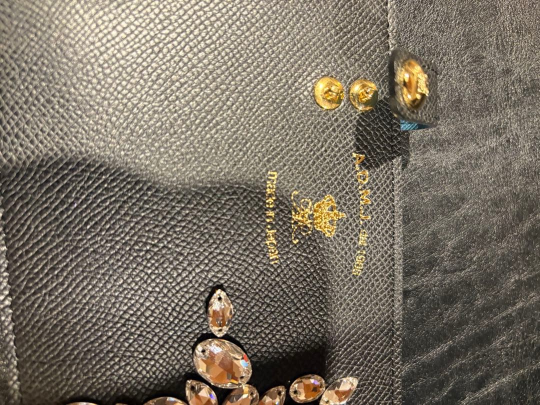 新品未使用 ADMJ　スワロ　スリムウォレット スタービジュー ダイヤ クラウン