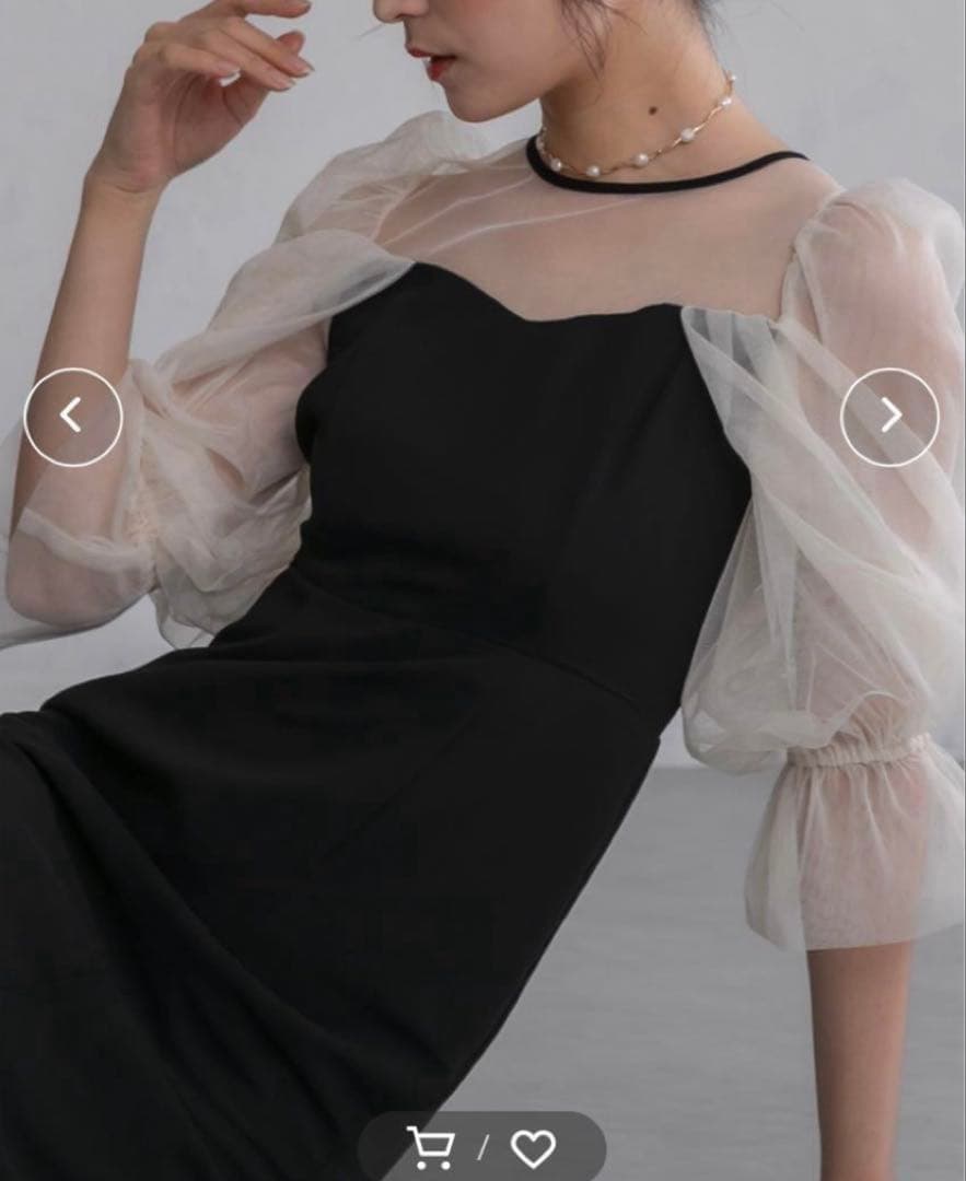 【美品】birei チュールオフショルドレス　ロングオフショルダー