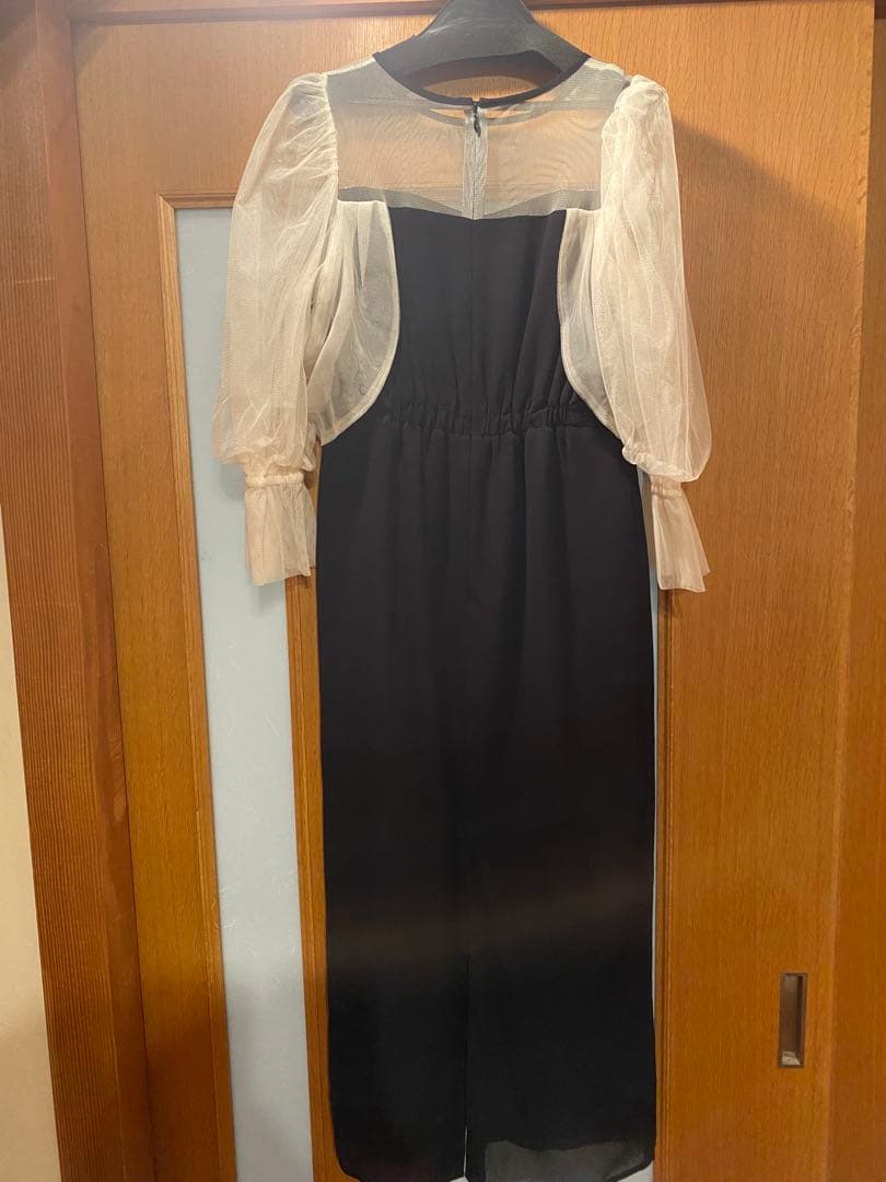 【美品】birei チュールオフショルドレス　ロングオフショルダー