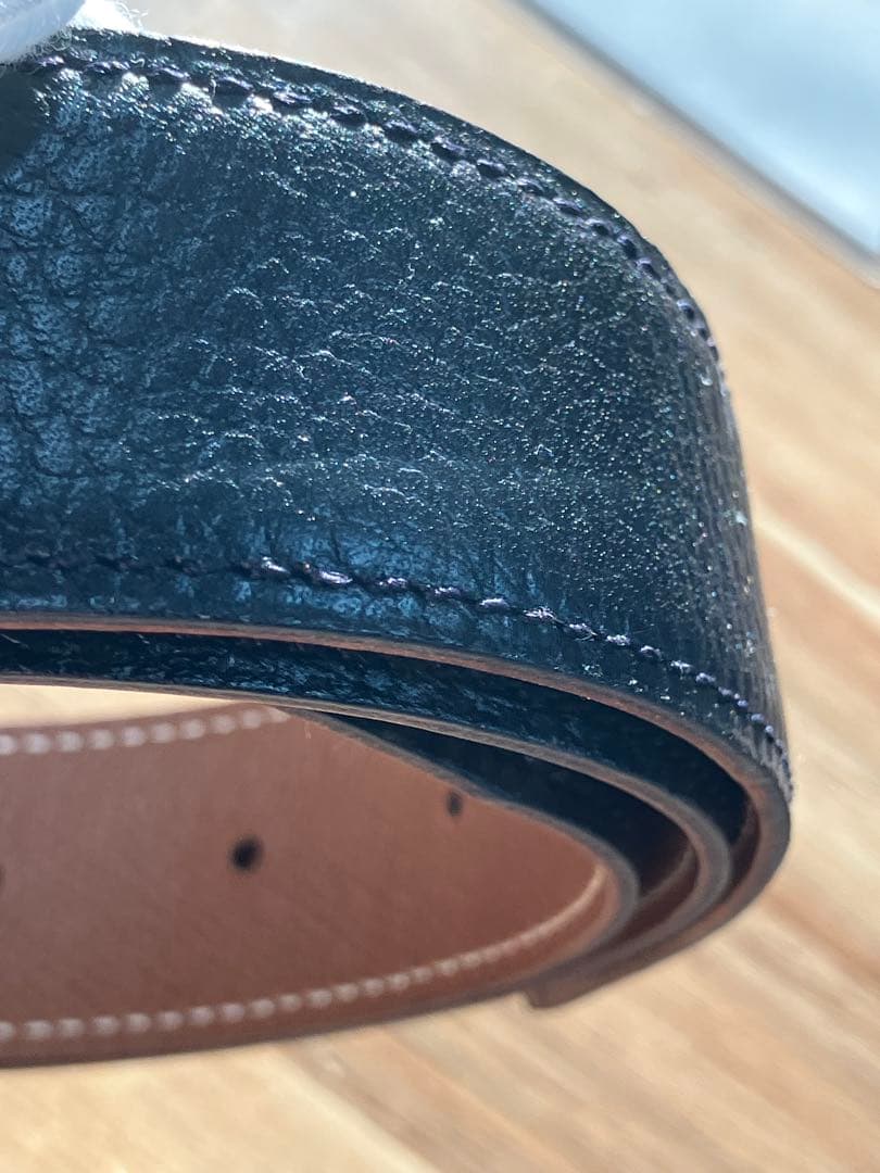 HERMES レザーベルト ゴールドバックル コンスタンスベルト エルメス 65