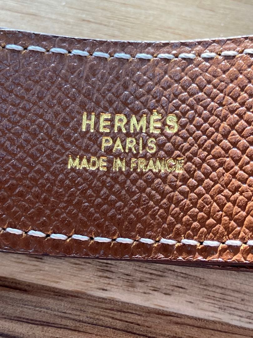 HERMES レザーベルト ゴールドバックル コンスタンスベルト エルメス 65