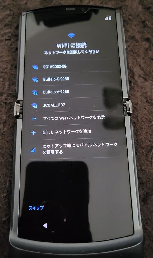 motorola razr 5g 1年使用　国内購入　基盤交換済