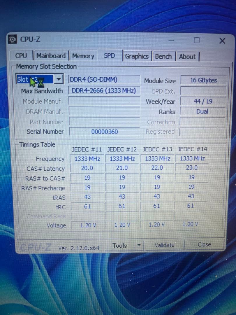 TIMETEC 16GB DDR4 メモリ3枚、合計48GB